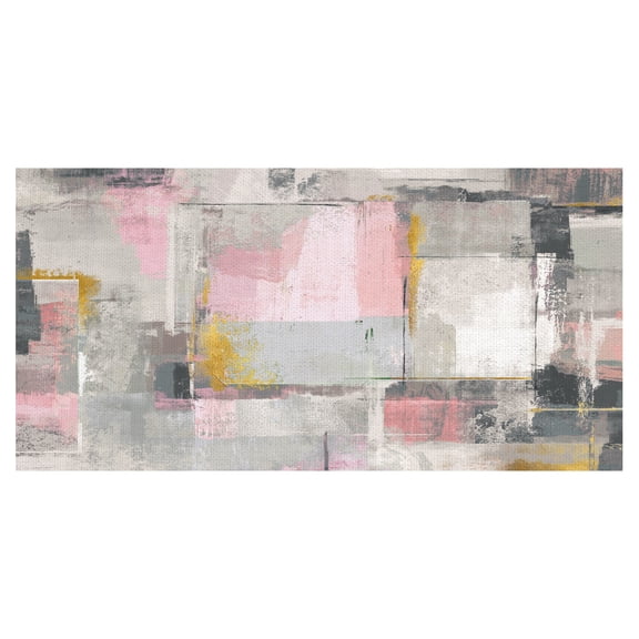 Blush Abstract Squares by Willowbrook Art Print