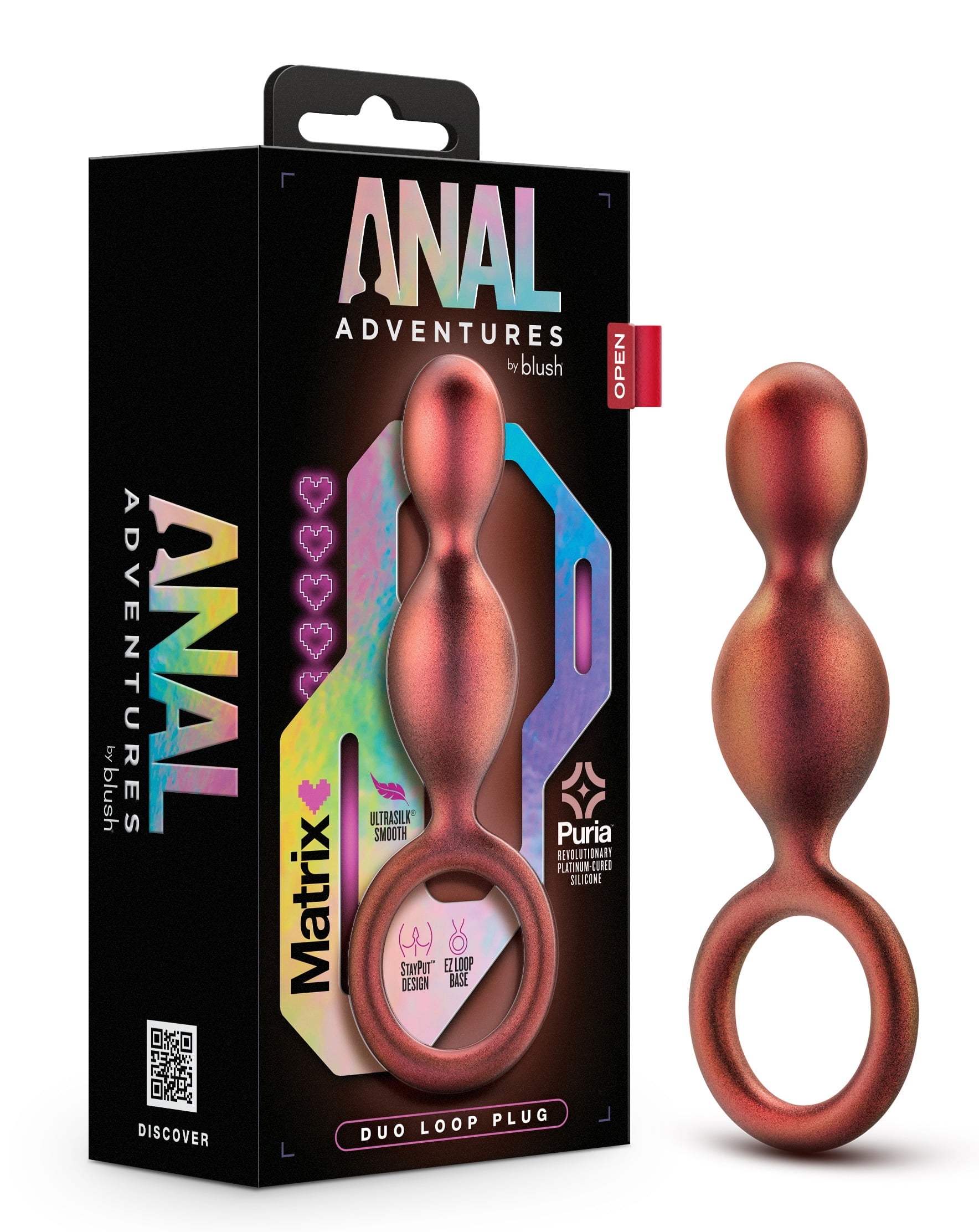Blush Anal Adventures Matrix Duo Loop Plug - Copper - Walmart Business  Supplies