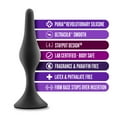 thumbnail image 1 of Anal Adventures Platinum - Silicone Beginner Plug Kit - Black, 1 of 7