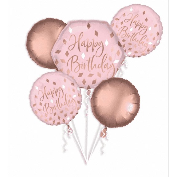 Blush Birthday Balloon Bouquet