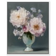 thumbnail image 1 of Blush Blooms in a Vase Canvas Print Fashion Decor by Art Remedy, White Frame, 16 x 20, 1 of 6