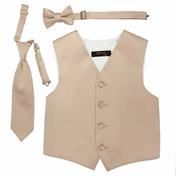 Blush Boys Satin Vest Spencer J - Boys 11-12