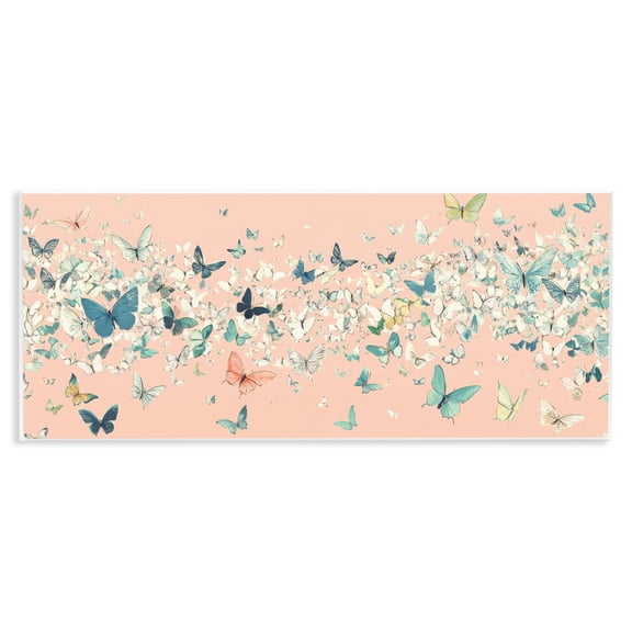 Stupell Industries Blush Butterfly Soiree Wall Plaque Art, design by Petal Prints Design