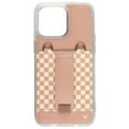 thumbnail image 1 of Walli Cases Blush Check Purse Phone Case with Wallet, Kickstand and Finger Strap for iPhone, 1 of 11