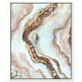 thumbnail image 1 of Blush Geode Mineral, Agate & Geode Wall Art Canvas Wall Art by Art Remedy, White Floater Frame, 37" x 46", 1 of 6