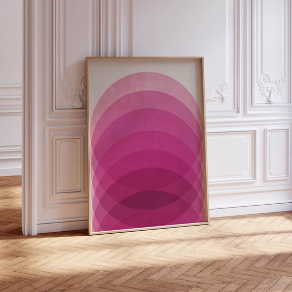 Blush Geometric Circle Wall Decor