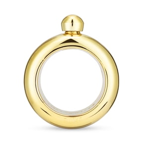 Blush Gold Plastic Bangle Flask for Outdoor Festival, Gifts for Women, 4 oz