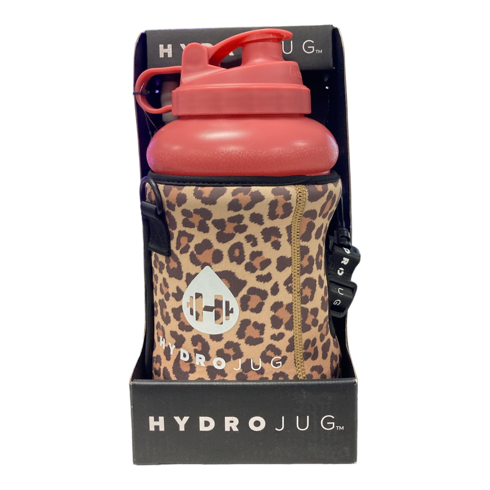 HydroJug Bundle 73oz Jug w/ Sleeve & Straw Blush Leopard
