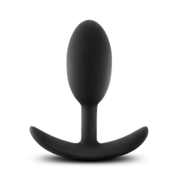 Blush Luxe Wearable Vibra Slim Black 4-Inch Anal Plug