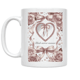 thumbnail image 1 of Blush Mirror Moment Aesthetic - Coquette Decor Enthusiast - 11 oz Ceramic Coffee Mug, 1 of 3