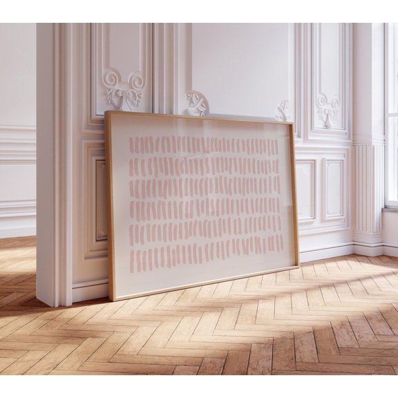 Blush Modern Geometric Home Wall Decor