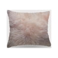 thumbnail image 1 of Blush Natural Sheepskin Square Pillow, 1 of 3