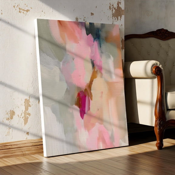 Blush Neutral Wall Art Modern Farmhouse Palette Meadow Blush Unframed Paper Print