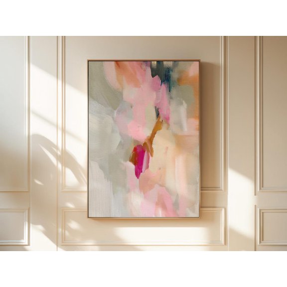 Blush Neutral Wall Art Modern Farmhouse Palette Meadow Decorative Accent For Home Unframed Paper Print