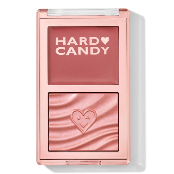 Hard Candy Blush On Lock Cream & Powder Blush Duo, Main Character, Midtone Pink, 0.35 oz