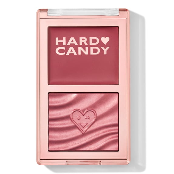 Hard Candy Blush On Lock Cream & Powder Blush Duo, Royal Flush, Rosy Mauve, 0.35 oz