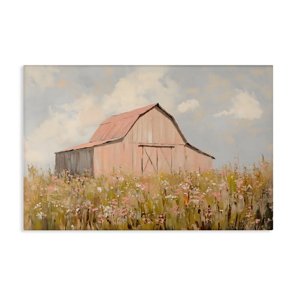 Stupell Industries Blush Pink Barn Canvas Wall Art, design by Franklyn Gregory