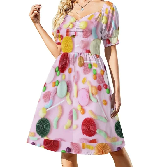 Blush Pink Candy Sleeveless Dress women's clothing korea stylish prom clothes