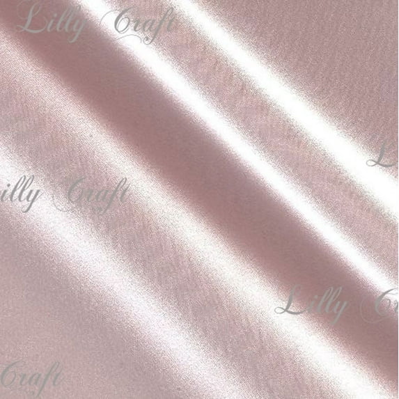 Blush Pink Charmeuse Satin Fabric 58”/60” Inches Wide - Sold By The Yard