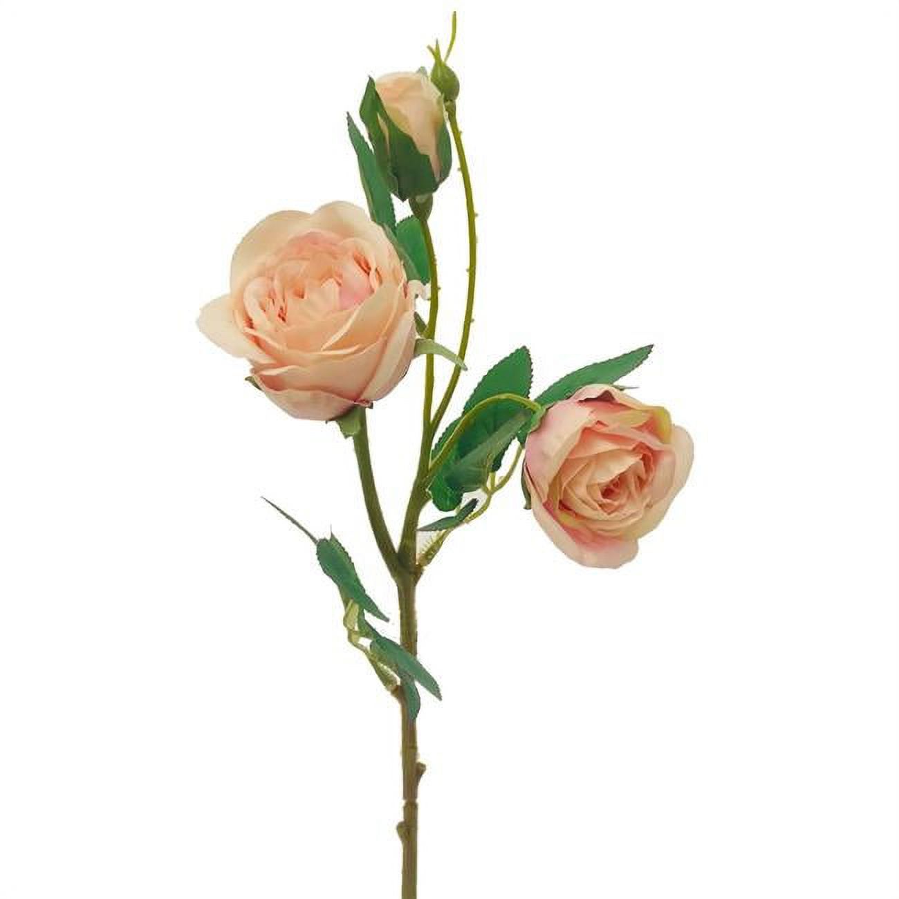 Blush Pink English Garden Rose Artificial Flower