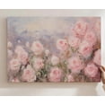 thumbnail image 1 of Blush Pink Roses Impressionist Canvas Wall Art, Soft Floral Botanical Decor, Dreamy Watercolor Rose Artwork For Bedroom, Bathroom, Living Room, Ready To Hang 16*24inch(40*60cm), 1 of 6
