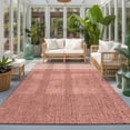 thumbnail image 1 of Blush Pink Washable Living Room Rugs 8'x10', Oatmeal Beige Pink Woven Fabric Texture Rustic Farmhouse Washable Throw Large Area Rug Non-Slip Sturdy Edge Binding Carpet for Bedroom Dining Room Office, 1 of 9