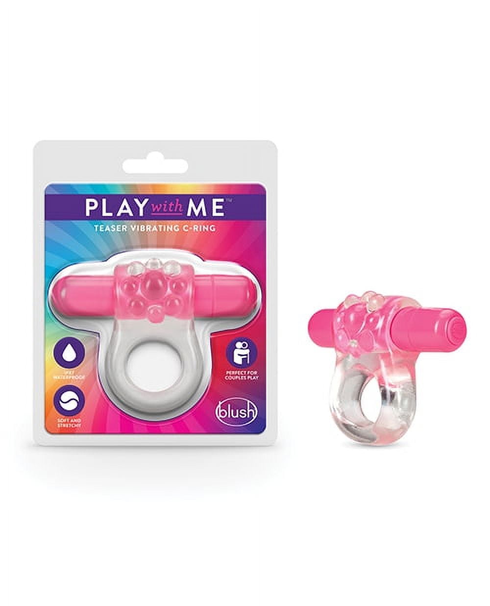 Blush Play With Me Teaser Vibrating C Ring - Pink - Walmart.com