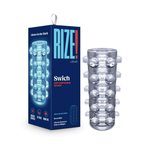 Rize - Swich - Glow in the Dark Self -Lubricating Stroker - Clear