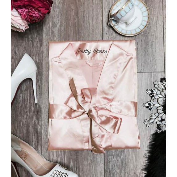 Blush Robe, Blush Satin Robe, Blush Women's Robe, Cheap Blush Robes, Blush Satin Robes