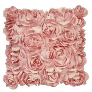 Blush Rose Tailored Pillow 16" Square Tailored Square 16 x 16 Inches