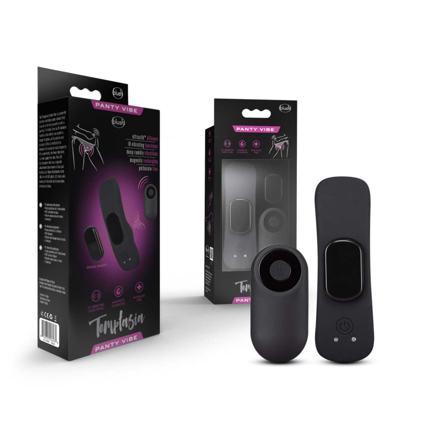 Temptasia - Remote Control Panty Vibe - Black - Walmart.com