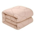 thumbnail image 1 of HomeRoots 528981 Polyester 180 Thread Count Washable Down Comforter Set, Blush - Twin Size, 1 of 3