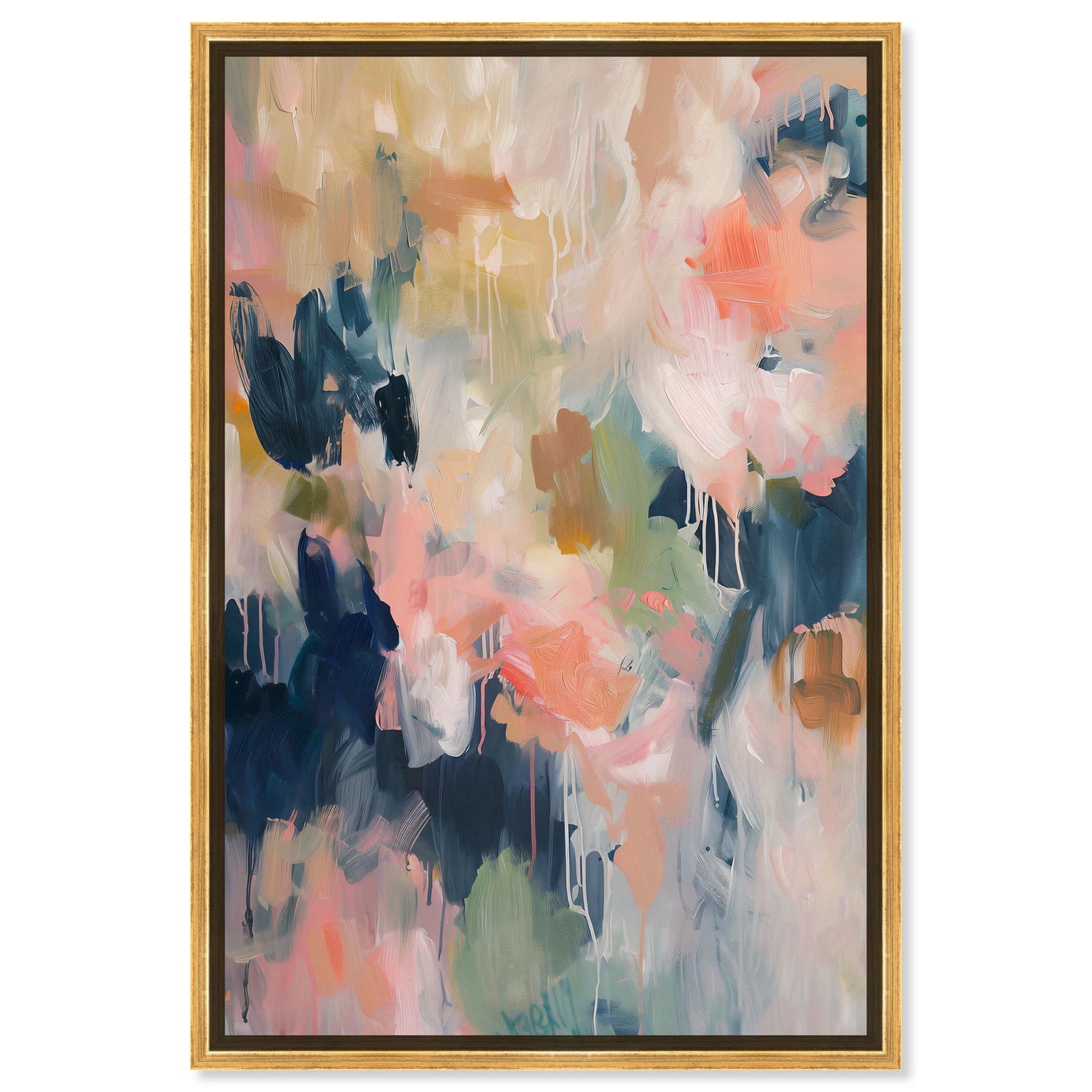 Blush of Nature Canvas Colorful Pastel Art by Art Remedy, Gold Frame, 16" x 24"