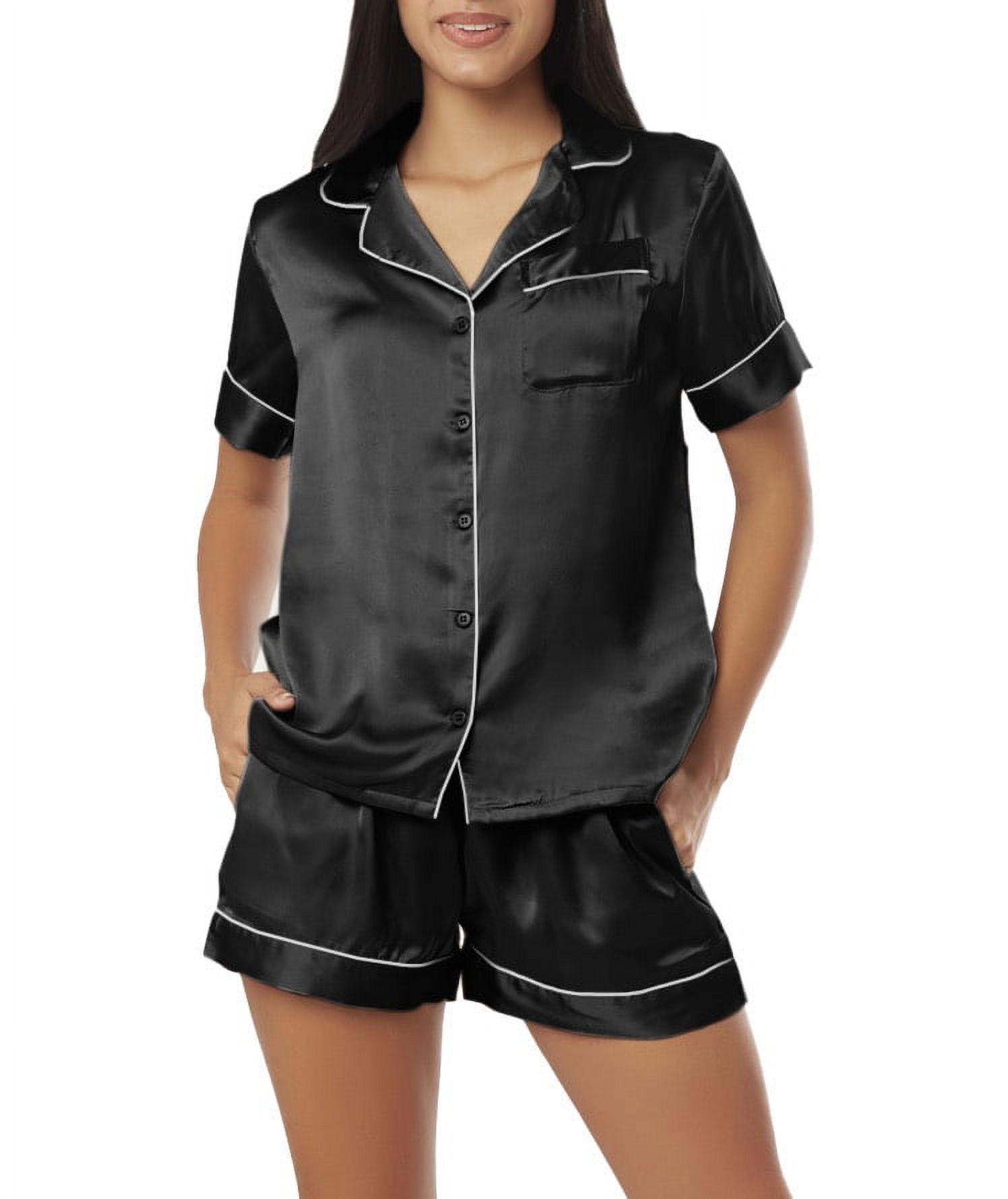 Botanica Plaid No. 1 Women's Silky Satin Pajama Shorts