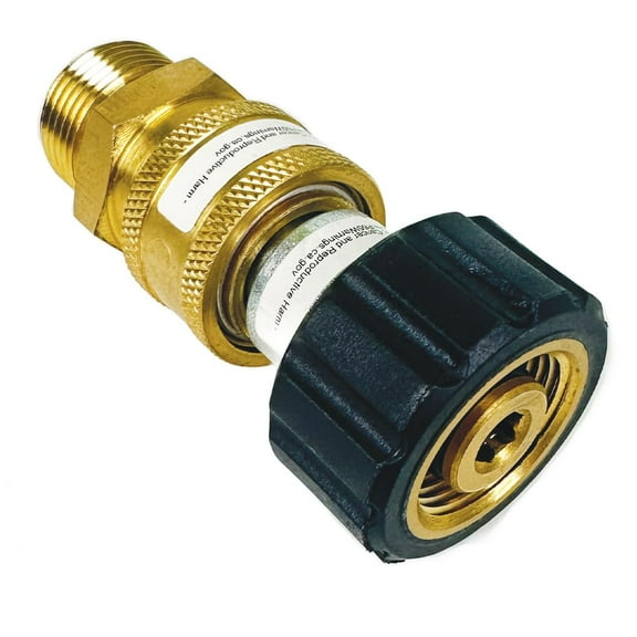 Blushield 3/8" Quick Disconnect Plug x 3/8" Male Pipe Thread Pressure Washer Adapter