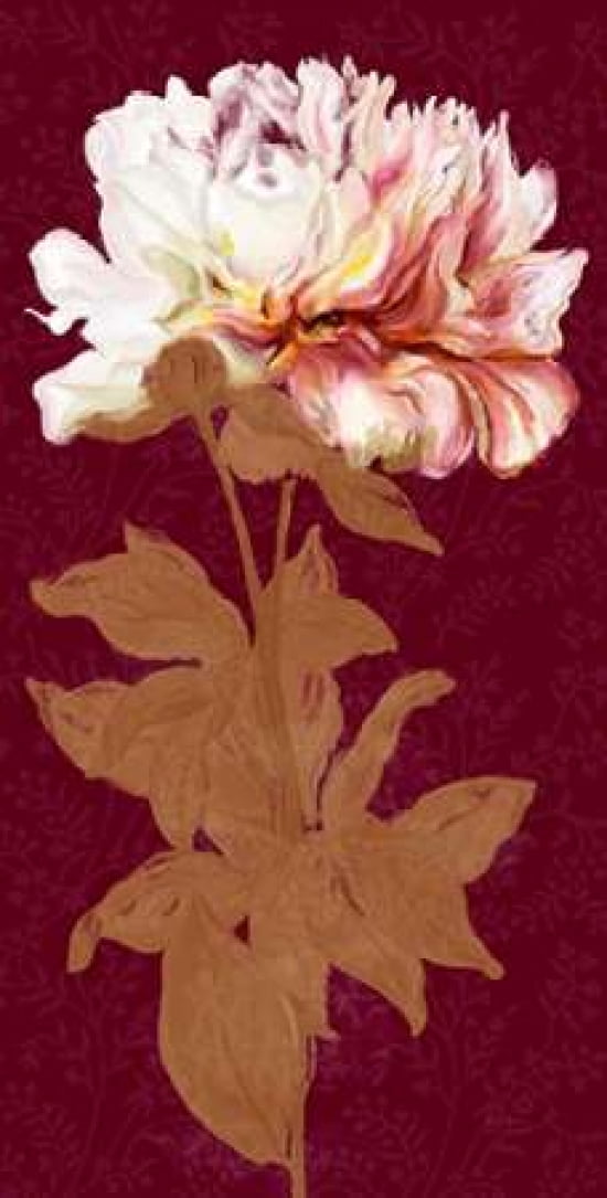 Blushing Peony Spice 1 Canvas Art - Art Atelier Alliance (12 x 18)