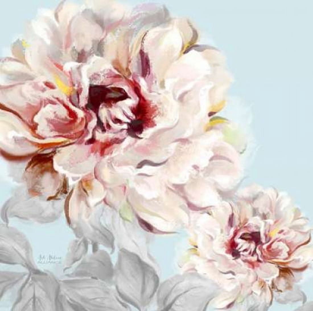 Blushing Peony Square 2 Canvas Art - Art Atelier Alliance (24 x 24)