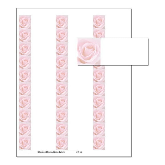 Blushing Rose Address Label, 150 labels per Pack, The Image Shop