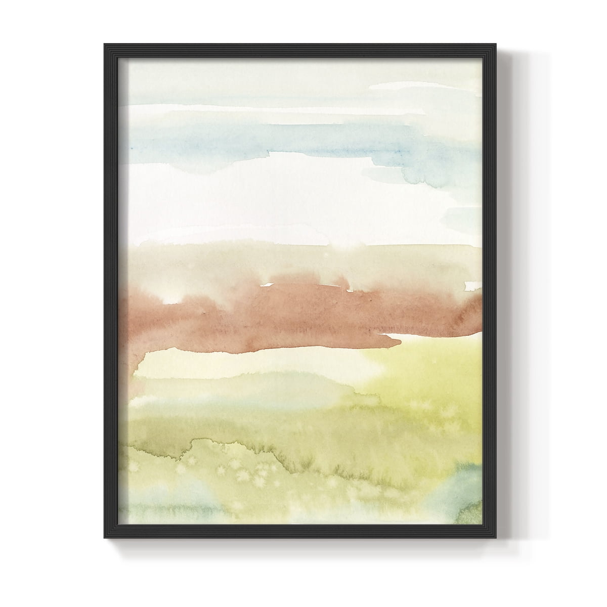 Blushing Sunrise II Framed Print in Black Solid Wood Framed Print No Nail Hanging