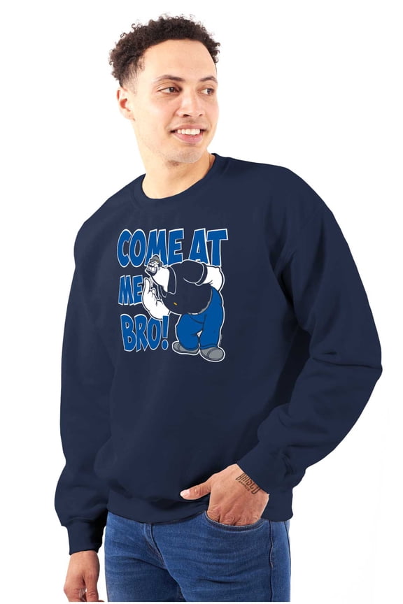 Bluto Come At Me Bro Funny Meme Sweatshirt for Men or Women Brisco Brands L