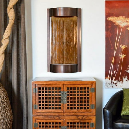 Bluworld Contempo Alto Solare with Bronze Mirror Indoor Wall Water Fountain