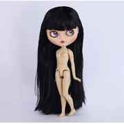 Blyth 30cm BJD Doll Pouting Lips & Bunny Teeth - 19 Joints Poseable Tan Skin Matte Face, 4 Pull-Ring Changeable Eyes, Girls Gift