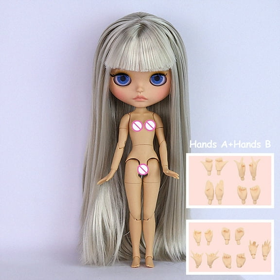 Blyth Doll Cowgirl Doll 19 Joints Poseable for Display, 30cm BJD Matte Face & Tan Skin with Cowboy Wild West Costume, 4 Pairs of Interchangeable Eyes, Birthday Gift for Girls