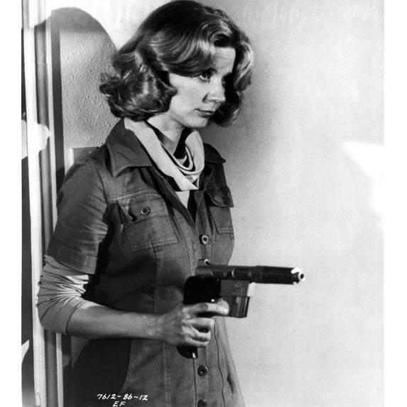Blythe Danner Holding Pistol in Classic Photo Print (8 x 10)