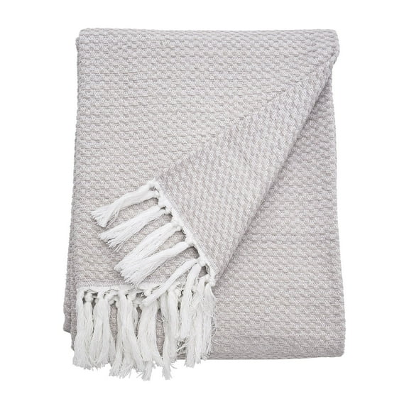 Blythe Natural 50" x 70" Throw Blanket