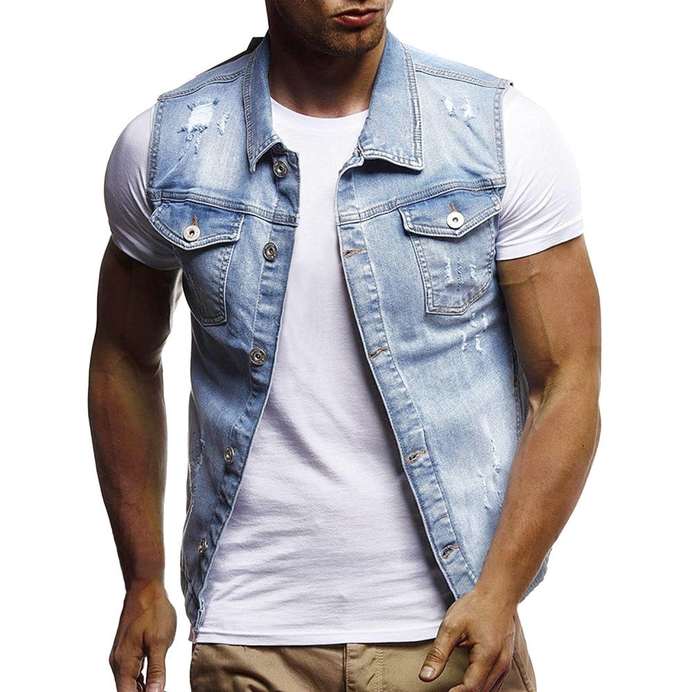 Vintage denim outlet vest mens