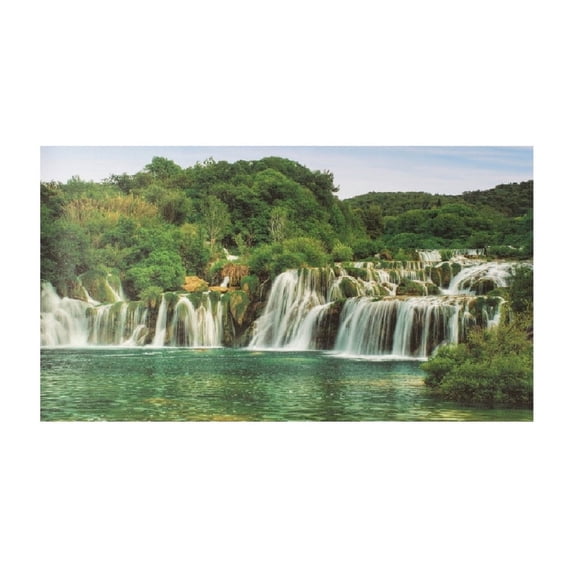 Bm Traders Beautiful Waterfall Wall Sticker Poster Print Without Frame (24 X 48 Inch) OR ( 2 X 4 Feet) Art Dcor Only Poster
