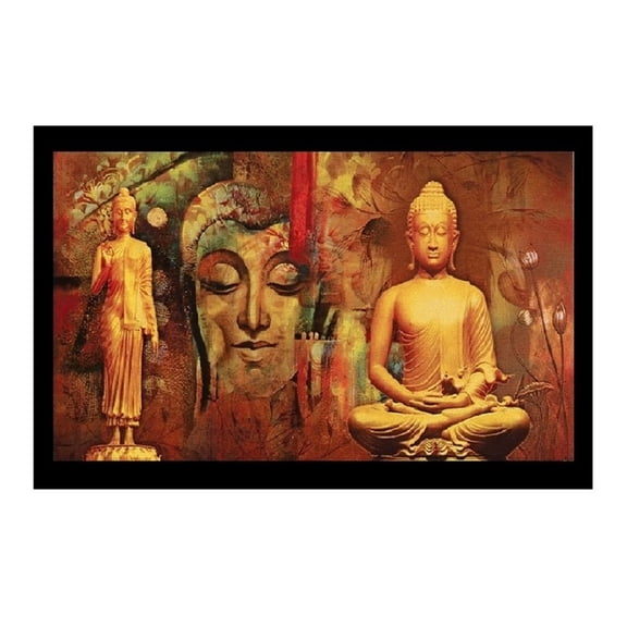 Bm Traders Gautam Buddha Wall Sticker Poster Print Without Frame (20 X 28 Inches) OR (50.80 Cm X 71.12 Cm) Religious Gifting