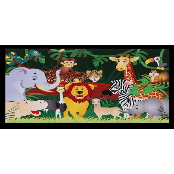 Bm Traders Kids Zoo Wall Sticker Poster Print Without Frame (20 X 40 Inch)