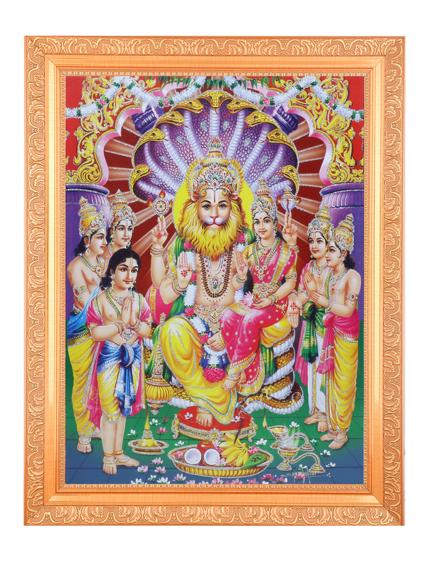 SIPF-Lakshmi Narasimhar Photo Frame 14 X 20 Inches main image 0